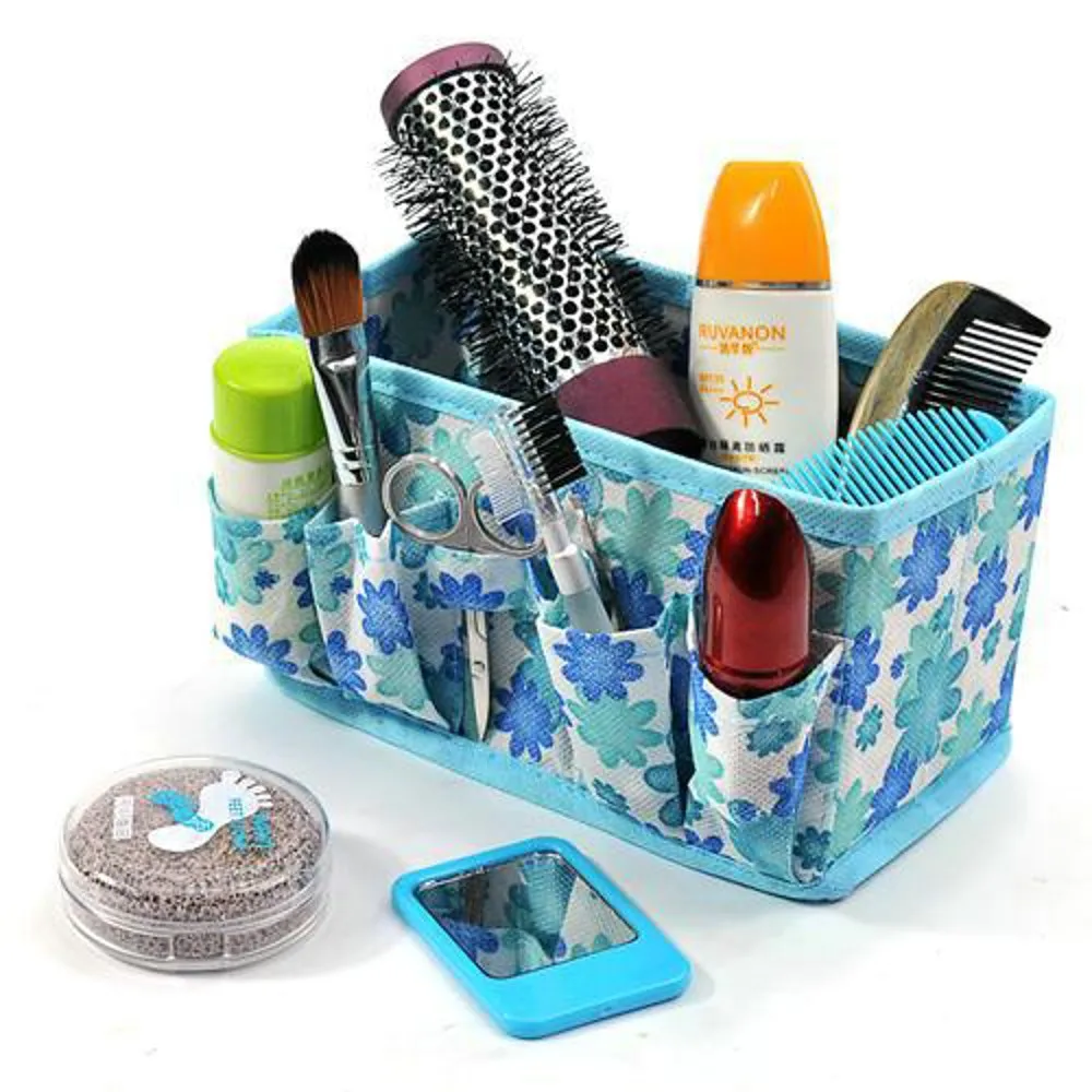 

Multifunctional Folding Non Woven Make Up Desktop Cosmetic Organizer Storage Box Wardrobe Drawer Organizer for Scarfs Socks