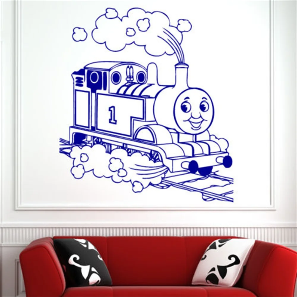 Thomas the Tank Engine Children Wall Stickers Art Decal Boy Girl Kids Room Decor 