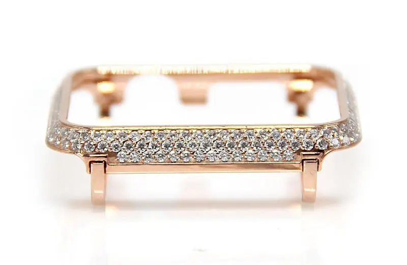 For Apple watch case Protective Shell Hand Made by Crystal Diamond Cover Style (8)