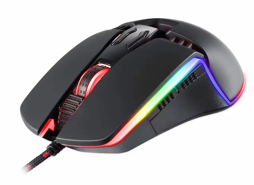 MOTOSPEED V20 игровая мышь 5000DPI дышащая светодиодный оптическая Проводная