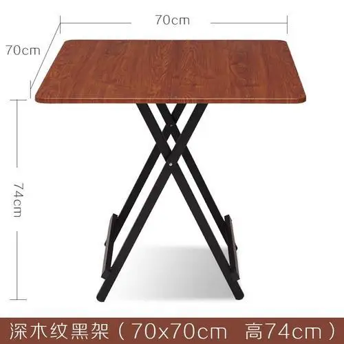 2 складной кофейный, обеденный столик деревянная гостиная мебель, столовая мебель для дома на открытом воздухе для пикника кемпинг стол стойка регистрации - Цвет: 707074