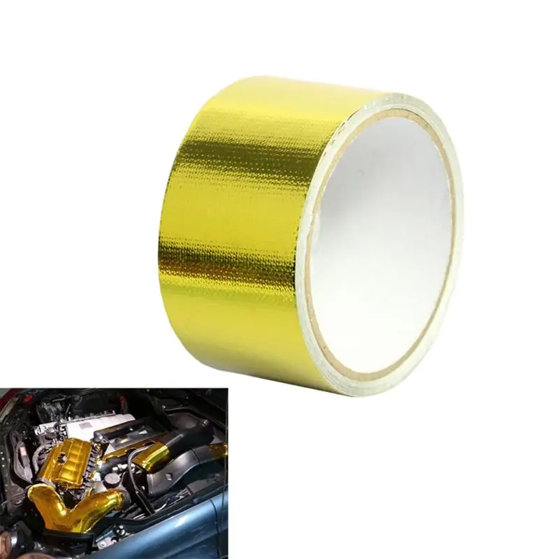 VODOOL Aluminum Foil Insulation Wrap Thermo Turbo Wrap Tape for