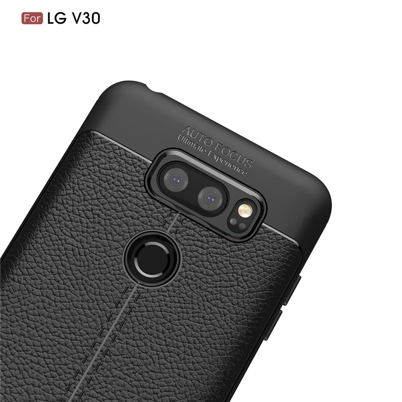 Phone Case For LG V30 Leather Business Litchi Pattern (5)