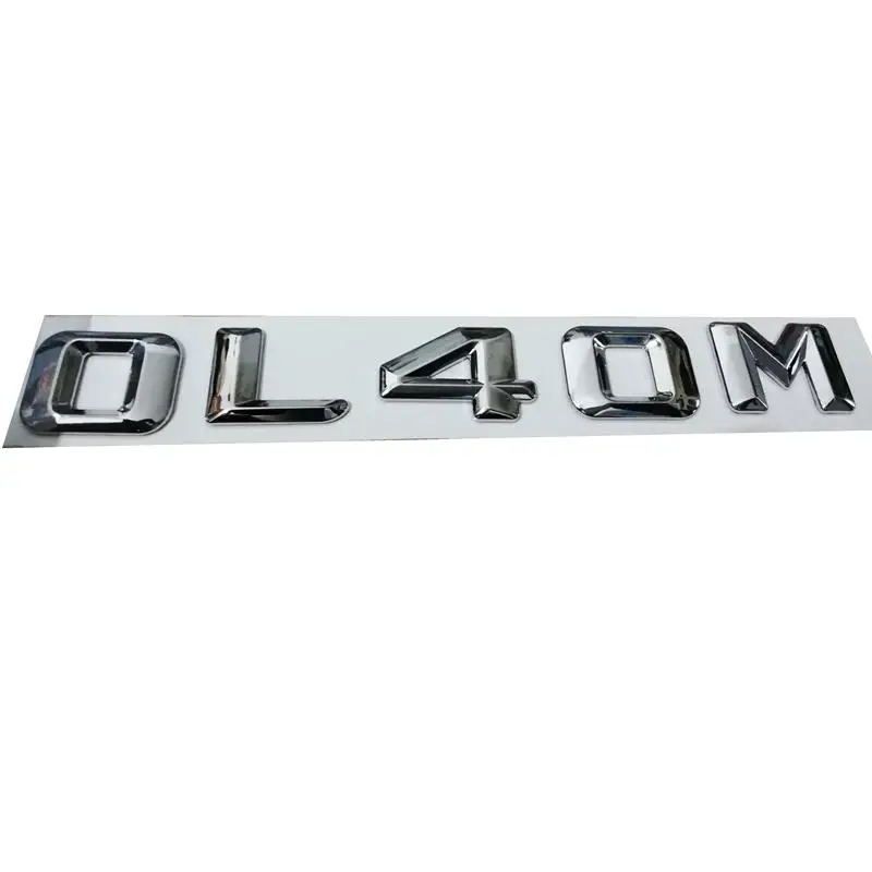 

50pcs/lot ABS ML400 Number and Letters Chrome Badge Emblem Sticker
