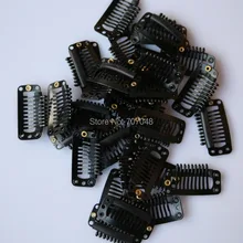 Сделано в Южной Корее 20 шт./лот черный цвет 9-зубы большой Заколки для волос парики без повреждения кутикулы на клипе удлинители Заколки для волос