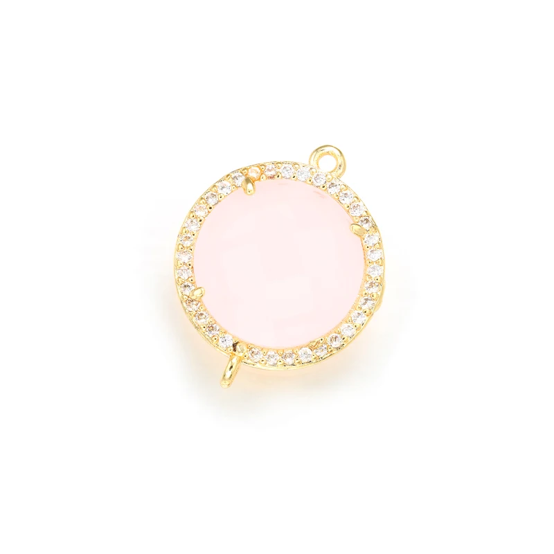 ZHUKOU 새로운 18x22mm 크리스탈 커넥터 액세서리 목걸이 쥬얼리 장식 모델에 대한 캔디 쥬얼리 결과 만들기: VS334
