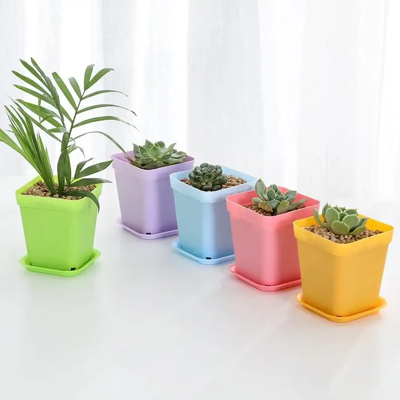 10/5 Pieces Square Round Flower Pots