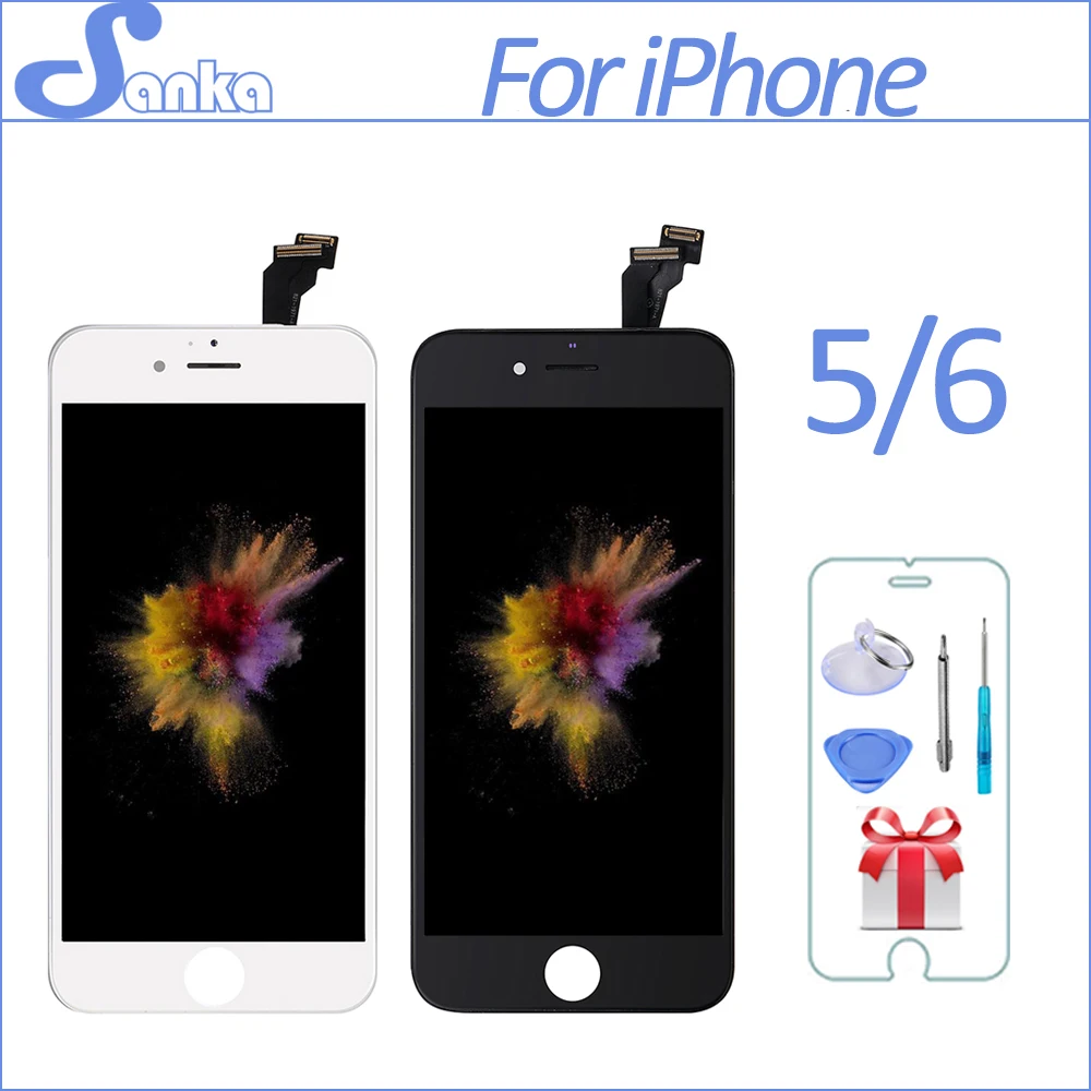 

SANKA For iPhone 5 5S 6 6PLUS 6S LCD Display Module Touch Screen Digitizer Replacement Phone Parts Lcd Screen Assembly