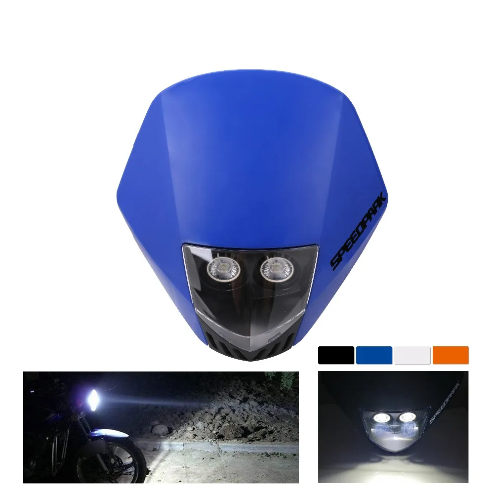 Белый черный оранжевый 8657100001 HMX LED Универсальный Dirtbike/мотоциклетные галогенные
