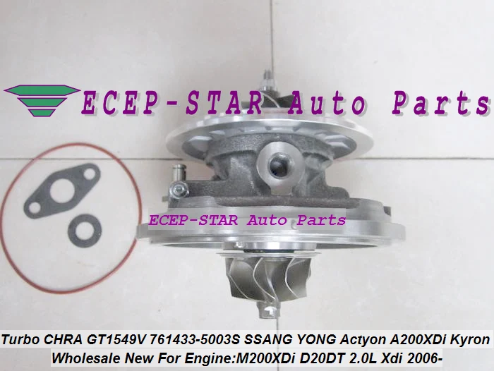 new Turbo CHRA GT1549V 761433-5003S 761433 6640900880 780 For SSANG YONG Actyon A200XDi Kyron M200XDi (2)