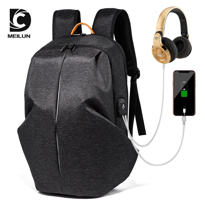 

Men 15.6" Laptop Backpack Waterproof Youth Travel Bag Male School Bag 2019 usb Charging Backpack Unisex Anti theft