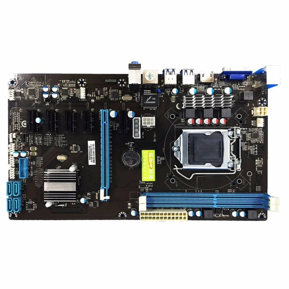 

H81 BTC CPU Interface LGA 1150 DDR3 Board Desktop Computer Motherboard 2 Channel Mainboard High Performance Computer Accessories