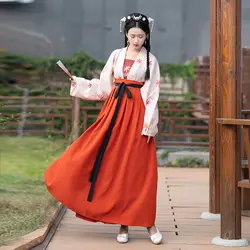 2019 Новый Древний китайский костюм Hanfu косплей для традиционного китайского танца костюмы женщин Стадия & Одежда для танцев