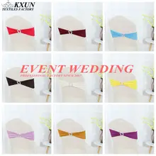 50 шт. в партии спандекс пояс галстук лук лайкра чехол на стул с лентой включает пряжка с короной для украшение для свадьбы