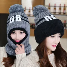 1 шт., ветрозащитная Мужская Зимняя шерстяная Лыжная шапка, шарф, шапка для женщин, капот, наушники, головной убор, шапки s, Мужская шапочка, маска для лица, Балаклава, ушанка