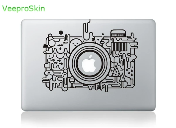 Наклейка для ноутбука Macbook Decal Pro Air retina 1" 13" 1" 11,6 12,5 13,3 15,4 дюймов - Цвет: MB black-Part E (2)