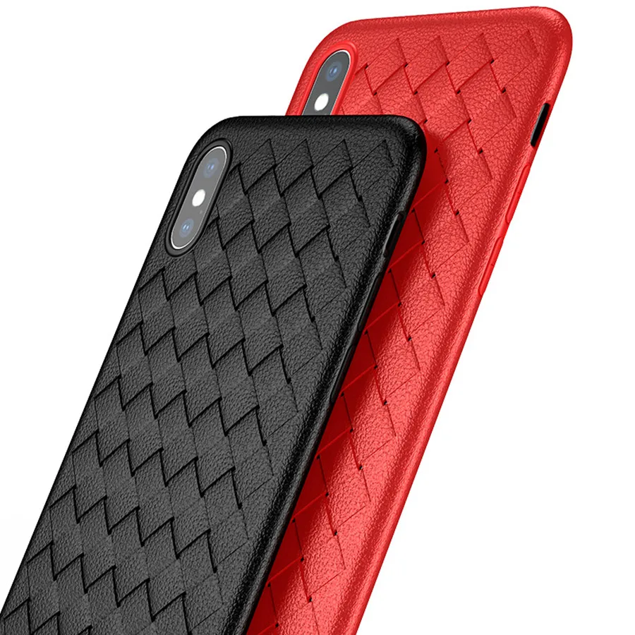 Силиконовые Weave крышка для iPhone х чехол SE 5 5S 6 S 7 8 плюс Сяо mi красный 4A 4X 5A 3 Note 4x4 A1 5X Y1