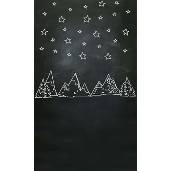 

Custom background Vinyl Photography Background Cartoon Christmas Trees Snowflake Children Backdrops for Photo Studio ST-154