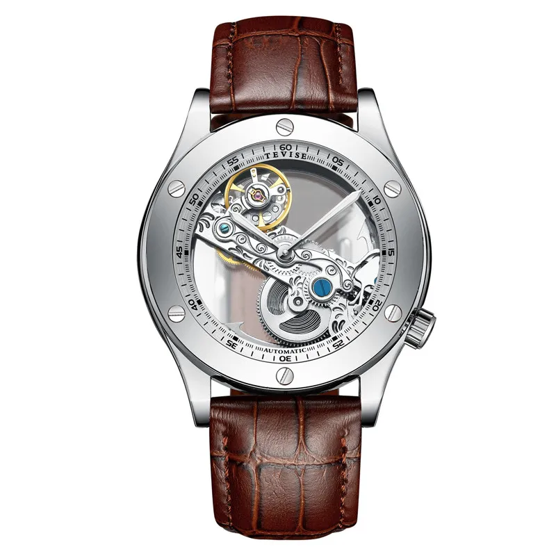 2019 New Famous Brand Fashion Personality Waterproof Hollow Watch Men Automatic Mechanical Wrist Watches mezczyzni ogladac