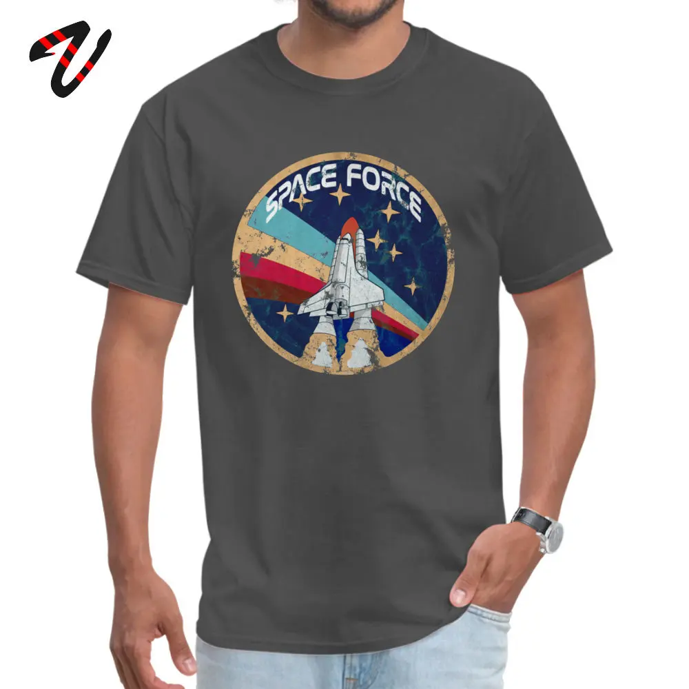 Crewneck Space Force distressed apparel 100% Cotton Fabric Man T Shirt Street Tops & Tees 2018 Fashion Tops Tees Short Sleeve Space Force distressed apparel -16136 carbon
