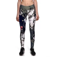 Fitness Leggings New Style New Fitness Digital Print Leggings Women Sexy Cartoon Wolf Leggings Casual Punk Pants