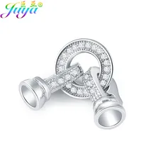 Фурнитура для ювелирных изделий DIY, медный соединитель, застежка, аксессуары для натуральных камней, жемчуга, браслеты, ожерелья, изготовление