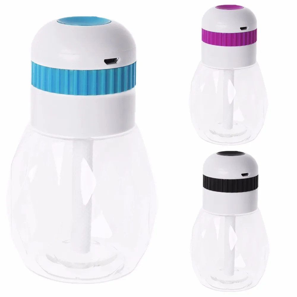 Mini USB Air Humidifier 230ml Oil Aroma Diffusers Mist Maker LED Night Light New 2018