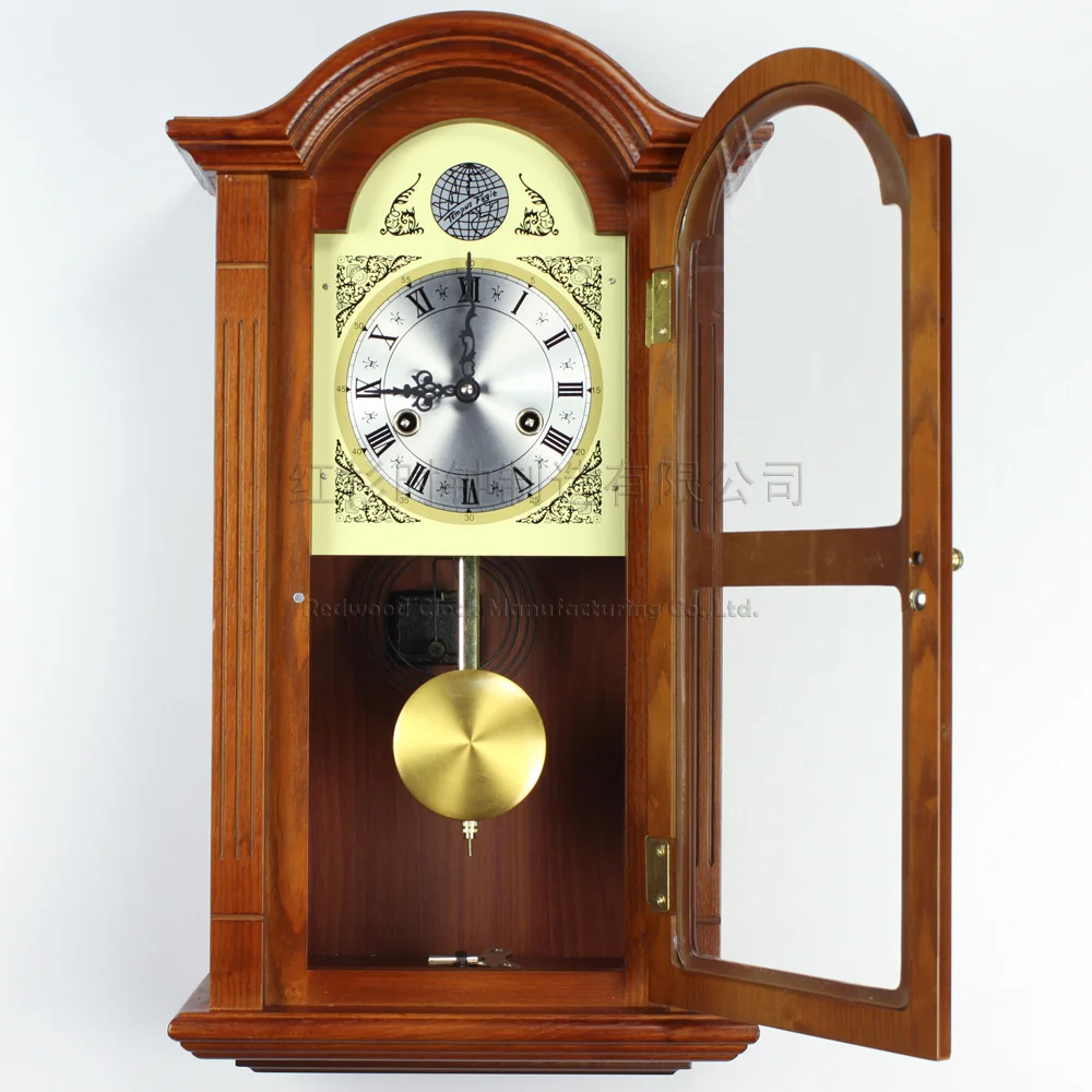 European Wood Wall Clock Pendulum Tuo Living Room Wall Clock Mechanical Clock Chime Sound Rq5258 Classical Clock Holder Clock Lcdclock Aliexpress