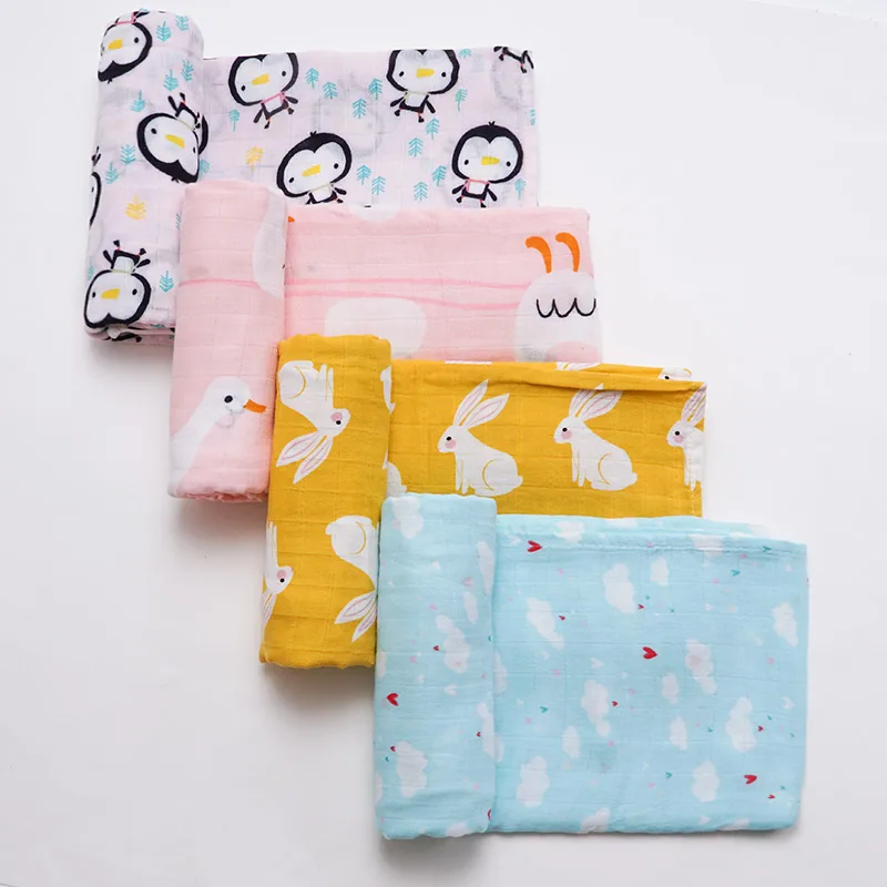 Muslinlife Новое дизайнерское одеяло с кроликами детское бамбуковое Хлопковое одеяло для фото детское спальное одеяло