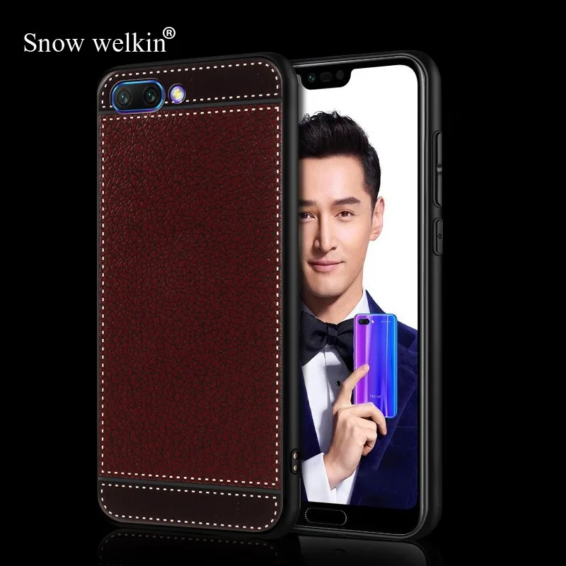 Силиконовый чехол для Huawei Honor 5A 5C 5X 6A 6C 6X 7 7X 8 9 Lite 8Pro 8X Max 10 V9 V10 Play Note мягкий кожаный