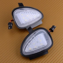 CITALL 2 pcs 6 LEVOU Sob Luzes Poça Espelho Lateral Carro Branco 6500 k 13.5 v Fit Para VW GTI golf MK6 2010 2011 2012 2013 2014