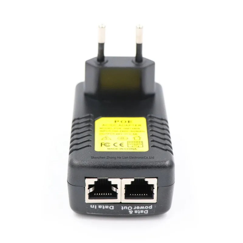 

POE Injector 48V 0.5A poe power adapter injector for IP video surveillance camera 802.3af EU Plug