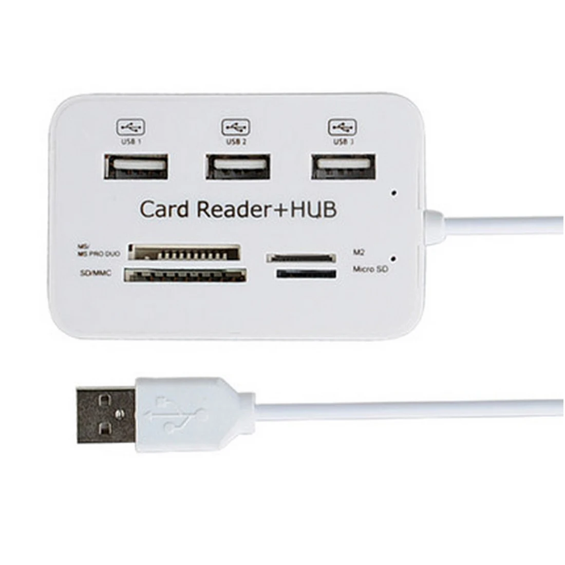 Etmakit Multi USB Combo USB Hub 2,0 3 Порты с Card Reader все в одном USB разветвитель 480 Мбит/с для MS, m2, SD/MMC, TF Портативный для ПК