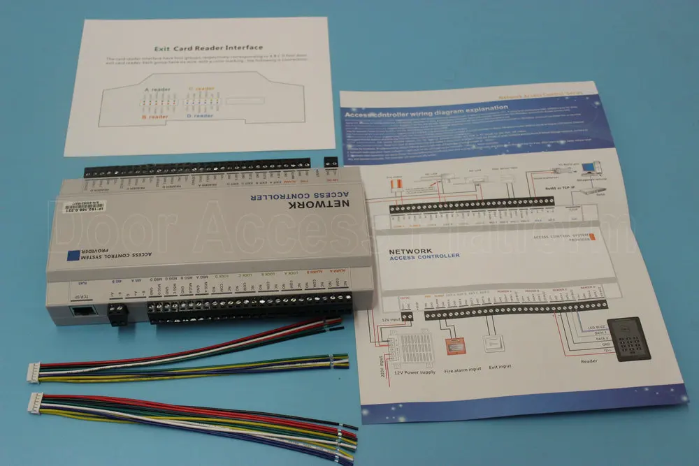 8 дверей блок питания PSU+ 8 rfid-считыватели+ 8 нет сенсорная кнопка для выхода 8 двери управление доступом Лер сеть TCPIP веб-контроль+ карта эмпиент комплект