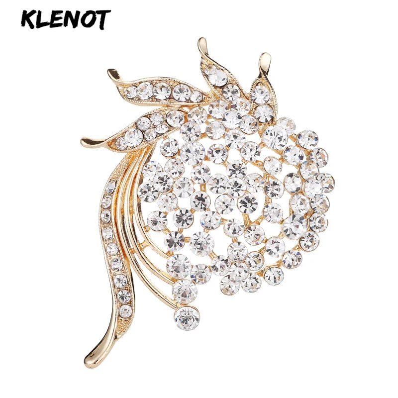 

Elegant Floral Flower Brooch Pins for Women Rhinestone Flower Pins and Brooches Wedding Bridal Corsage Jewelry Banquest Bouquets
