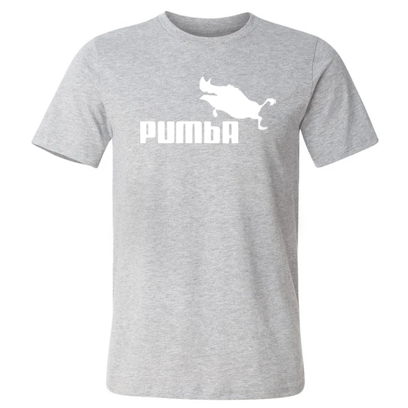 Мужские футболки, новинка 2019, летний костюм, Homme Pumba, футболка с короткими рукавами, забавные мужские футболки, хлопковые крутые топы, модная