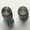 black aluminum potentiometer knob 13x17x6