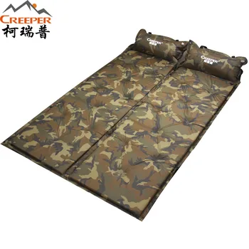 

Creeper 183*57*2.5cm Sleeping Mat Mattress Self-Inflating Pad Single Person Foldable Bed with Pillow Camping Tent Beach Mats