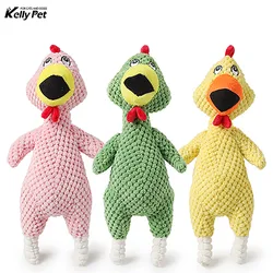 Chew Toys Dog Puppy Plush Toys Chewing Sound Molar Bite Grinding Chicken Doll Animal Shape for Small Dogs Cat Chew Toys Dog Puppy Plush Toys Chewing Sound Molar Bite Grinding Chicken Doll Animal Shape for Small Dogs Cat