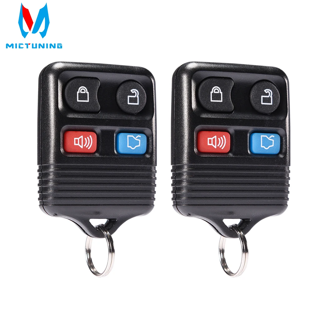

MICTUNING 2 4 Buttons Remote Car Key Transit Keyless Entry Fob 315MHz/433mhz For Ford Complete Remote Control Circuid Board