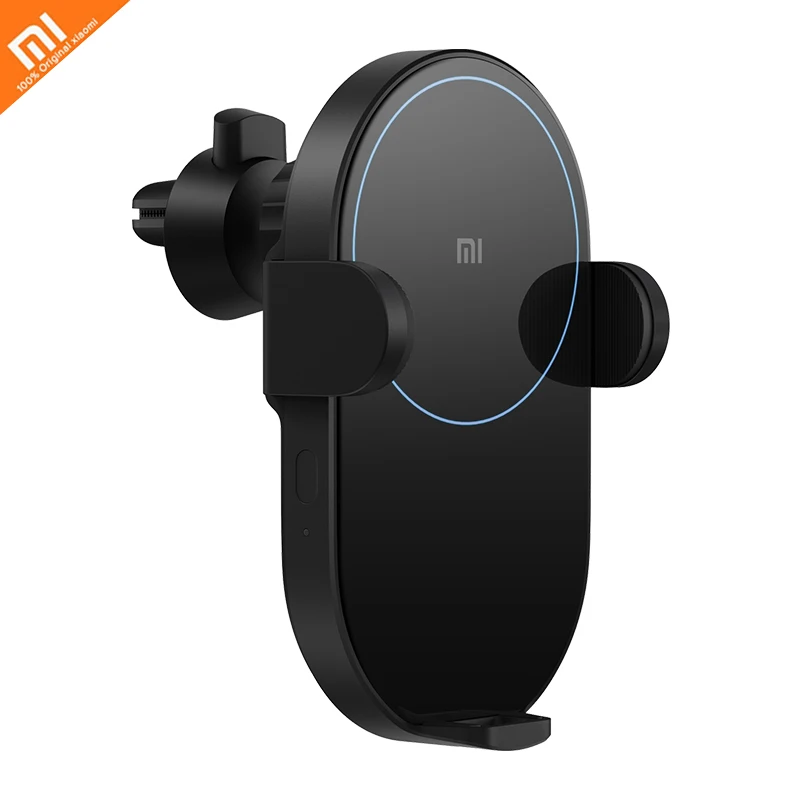 

xiaomi wireless car charger infrared induction type electric clamp arm 20W high speed wireless flash charge for xiaomi 9 iphone