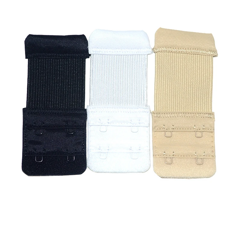 

3PCS Elastic Bra Strap Extender 2 Rows 2 Hooks Clasp Strap Women Bra Strap Extender Sewing Tool Intimates imates Bra Accessories