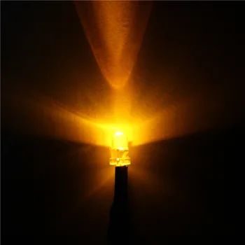 

50pcs/pag 3MM yellow color water clear led light Pre-Wired Resistor Round Top 9-12V DC 20 CM