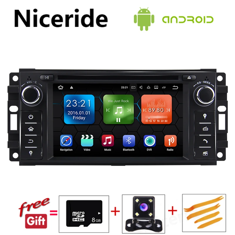 Android 8.0 Car Radio GPS DVD Player For JEEP Wrangler Compass Patriot