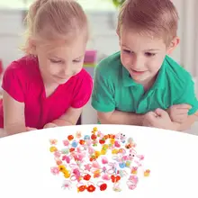 50 шт пластиковые дети мультфильм красочные дети кольцо девушка день рождения подарок яркие цвета и различные стили