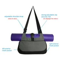 Yoga Mat Bag Waterproof Backpack Shoulder Messenger Sport Bag For Women Fitness Gym Bag (No Yoga Mat)