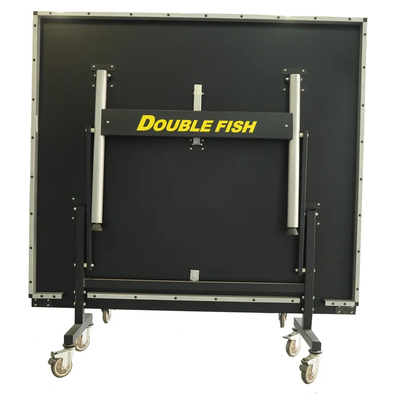 Официальный подвижный стол для настольного тенниса Double Fish 233 ITTF с колесами