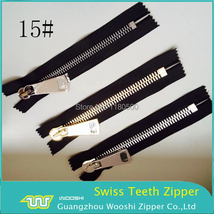 15 Top quality zipper manufacturer large metal zippers wholesale 50pcs