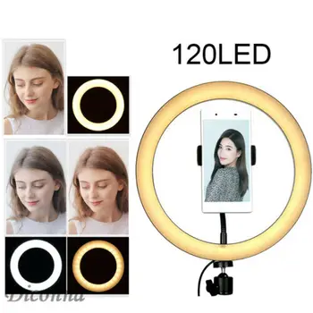 

LED Ring Light Dimmable 6500K Lamp Photography Camera Photo Studio Phone Video