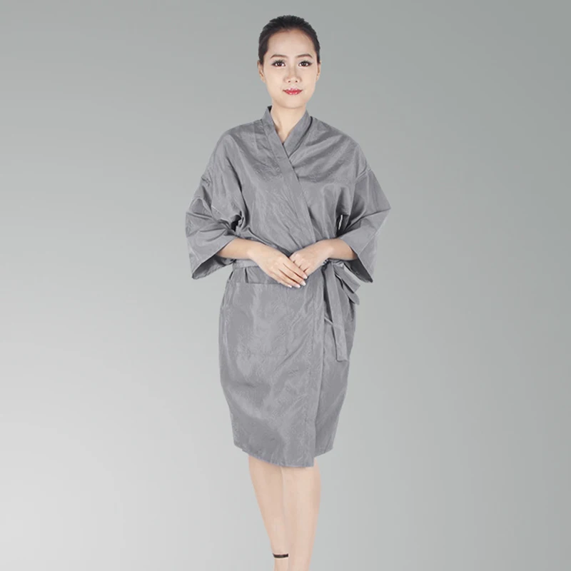 Hairdressing Kimono Robe Waterproof Wrap Beauty Nail SPA Sauna Suits Bathrobe Clothes Hair 3 Colors _ - AliExpress Mobile